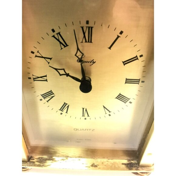 Equity Quartz, Brass Table Clock, Hong Kong - Picture 3 of 13